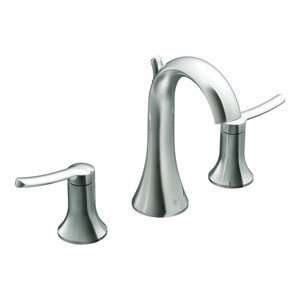  Moen Fina Collection Two Handle Lavatory with Metal Drain 