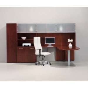   Shape Office Desk Workstation with Wardrobe