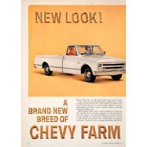  1966 Ad 1967 Chevy Farm Fleetside Pickup Truck Cab General 