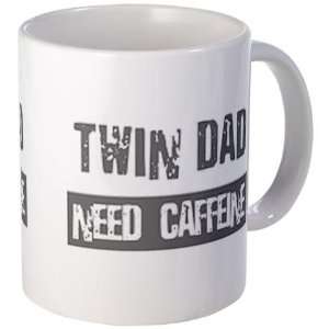  Twin Dad   Need Caffeine   Coffee Funny Mug by  