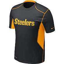 Nike Pittsburgh Steelers Sideline Hypercool Speed Dri FIT T Shirt 