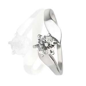   CT REAL DIAMOND PROMISE ESTATE RING 14K WHITE GOLD Jewelry