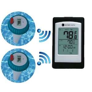 Ambient Weather WS PF11 X2 KIT Wireless Pool and Spa Thermometer wth 