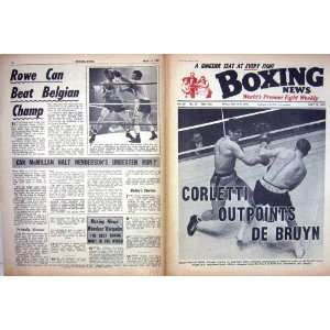  BOXING 1967 CORLETTI DE BRUYN ORITZ CORBETT DUNDEE LOU 