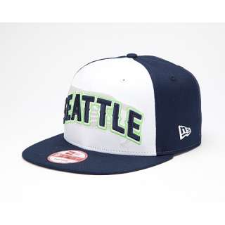 Mens New Era Seattle Seahawks Draft 9FIFTY® Structured Snapback 
