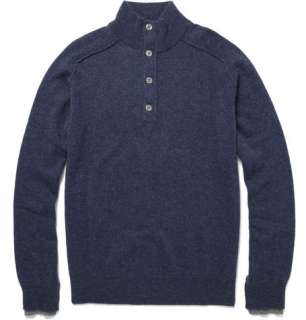    Knitwear  Rollnecks  Reverse Seam Wool Blend Sweater