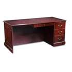     94000 Series Double Pedestal Desk, 60w x 30d x 29 1/2h, Mahogany