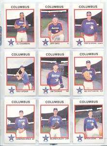 1987 Columbus Astros Mitch Cook Wilmington NC Card  