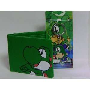  New Super Mario Bros. Green Wallet and Keychain Toys 