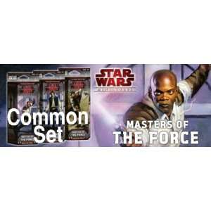  Star Wars Miniatures Masters of the Force Common Set Toys 