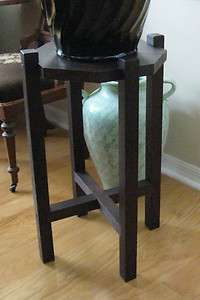 ANTIQUE MISSION OAK ARTS AND CRAFTS ERA PLANT OR JARDINIERE STAND 