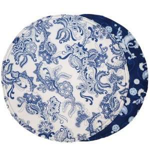  French Blue Floral Charger Center Round Placemat