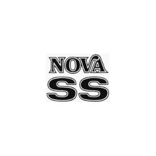  1975 76 Nova SS Names Kit (3 pieces)   BLACK Automotive