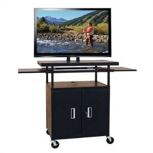  Buhl PLCAB5434E Flat Screen Monitor Cart with Cabinet and 