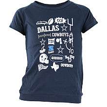 Reebok Dallas Cowboys Girls (7 16) Icons T Shirt   