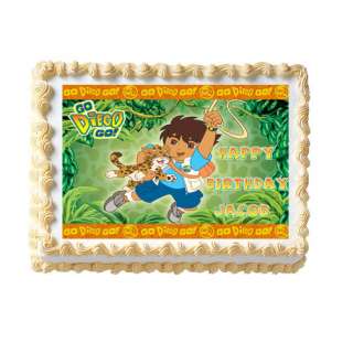 GO DIEGO #2 Edible Personalized Cake Image Party Supply  