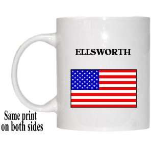  US Flag   Ellsworth, Maine (ME) Mug 