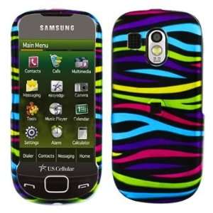 Samsung R860/R850/Caliber Cell Phone Rainbow Zebra Protective Case 