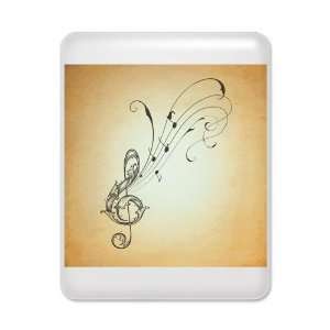  iPad Case White Treble Clef Music Notes 