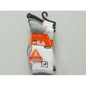  Ladies Fila Crew Cut Socks  3 pair pack