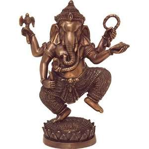  Medium Dancing Ganesh 10H Statue Sculpture
