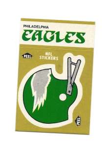 1982 FLEER PHILADELPHIA EAGLES STICKERS SCHEDULE CARD  