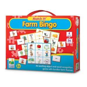 Match It Bingo   Farm 10  Toys & Games  