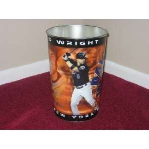DAVID WRIGHT New York Mets 15 Tall Tapered WASTEBASKET / GARBAGE CAN 