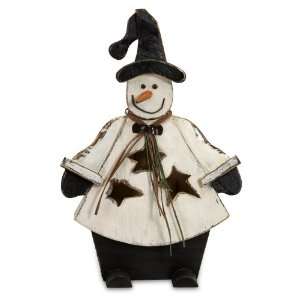  IMAX 58974 Short Jackfrost Snowman with Holiday Star Cut 
