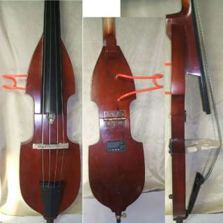 4new folding electric double bass hand carved walnut  