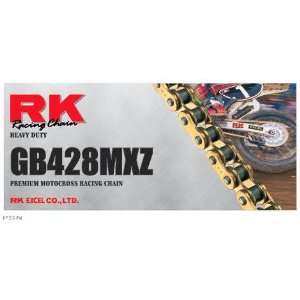 RK Motorcycle Chain Heavy DUTY GB428MXZ134 GB428MXZ 134 GB428MXZ GOLD 