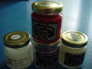 Lot of 4   3 oz candles   various scents #1  
