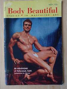   bodybuilding muscle magazine/Premiere issue/ED HOLOVCHIK 11 54  