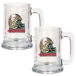San Francisco 49ers Set of 2 Beer Mugs
