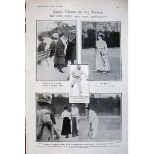  1908 Lawn Tennis Sport Riviera Demoucny Caudery Stone 