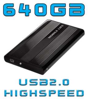 640GB 2,5 EXTERNE FESTPLATTE SAMSUNG SATA USB 640 GB  