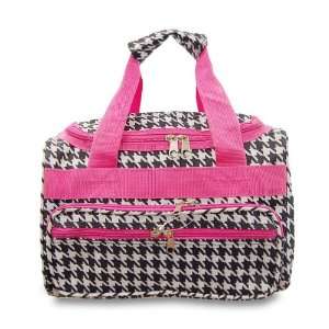  13 Hounds Tooth Print Designer Small Duffle (Hp 