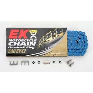  EK Chain 530 ZVX2 Chain   110 Links   Blue Blue 530ZVX2 