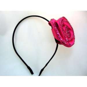  NEW Pink Crystal Rose Headband, Limited. Beauty