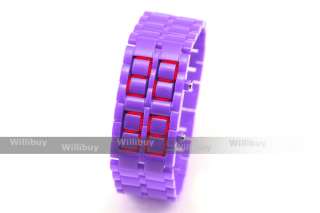 LAVA 2012 Hartplastik LED Armbanduhr/Uhr IN19 VS002  