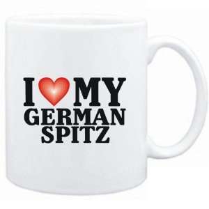  Mug White  I LOVE German Spitz  Dogs