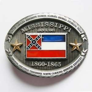  Confederate Missisippi State Flag Belt Buckle Everything 