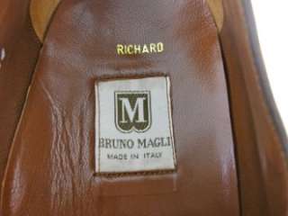 Bruno Magli RICHARD Brown Spectator Monk Strap Loafers Dress Shoes 14 