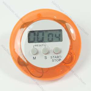 Orange Digital Kitchen Count Down Up LCD Timer Alarm  
