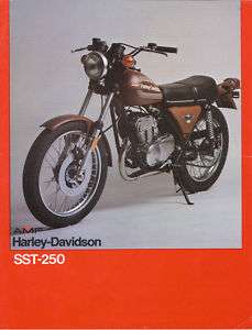 AMF Harley Davidson SST 250 Prospekt 1978 brochure  