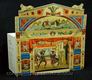 Bezauberndes englisches Guckkastentheater Papiertheater Pollocks Toy 