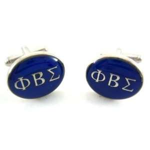  Silver Phi Beta Sigma Fraternity Greek Cufflinks Jewelry