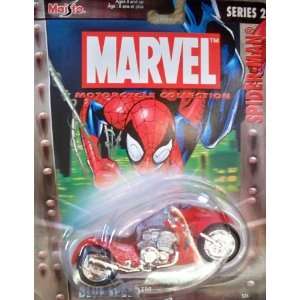   Maisto Blue Speed Marvel Motorcycle Collection Die Cast Toys & Games