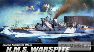 ACADEMY 14105 H.M.S. Warspite   Queen Elizabeth Class 1350  