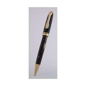  Euro Series Gold Twist Pen with roller clip in Black 
